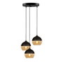 Opviq Camini - MR - 870 Lámpara de Araña Industrial Negro y Miel